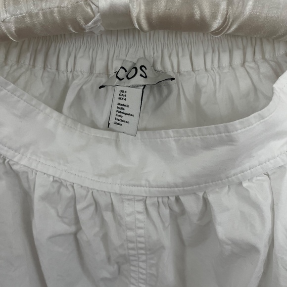 EUC COS full a line white skirt - S - Picture 3 of 4